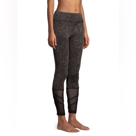 NWT Blanc Noir Excel Leggings - Grey Wash/Black - Picture 3 of 4